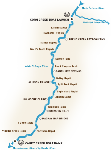 Salmon River Rafting Itinerary